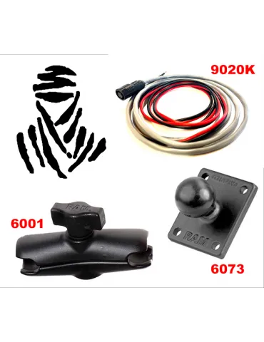 MOUNTING KIT : Power Cable 9020K + 2 RAM Mounts 6001, 6073 for Tripy-K