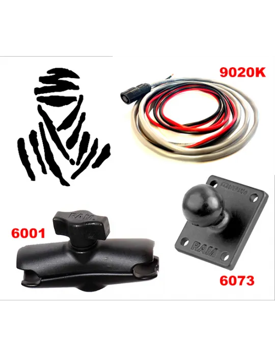 MOUNTING KIT : Power Cable 9020K + 2 RAM Mounts 6001, 6073 for Tripy-K