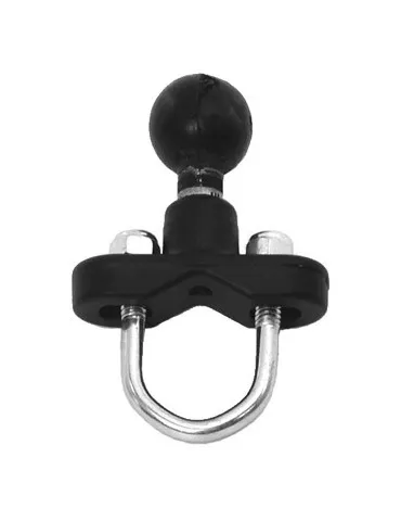 Boule RAM côté moto - collier en U pour guidon normal