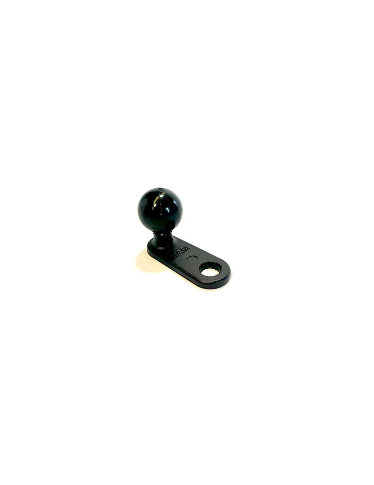 RAM-ball Motorcycle side - flat clamp with hole for M8 screw