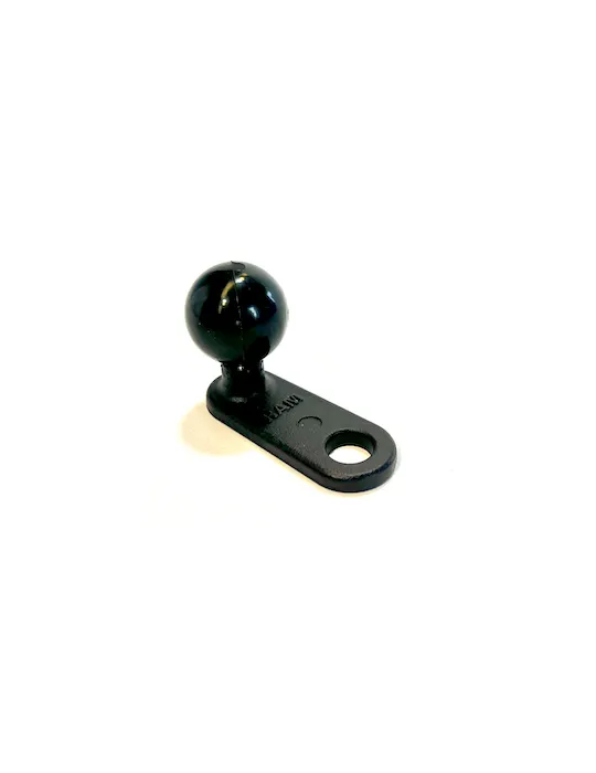 RAM-ball Motorcycle side - flat clamp with hole for M8 screw