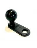 RAM-ball Motorcycle side - flat clamp with hole for M8 screw